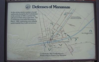 Defenses of Manassas Marker image. Click for full size.