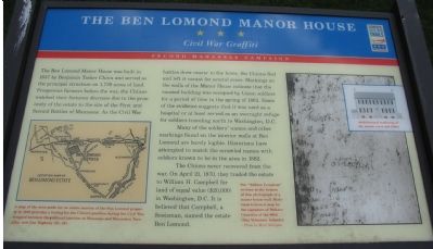 The Ben Lomond Manor House Marker image. Click for full size.