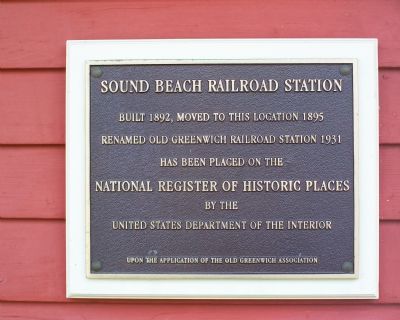 Sound Beach Railroad Station Marker image. Click for full size.