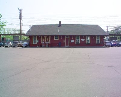 Other side of station and parking lot image. Click for full size.