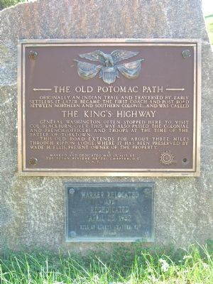 The Old Potomac Path Marker image. Click for full size.