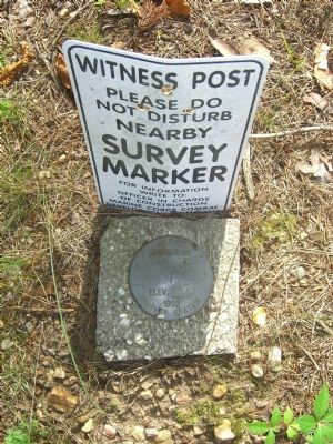 Survey Marker near the Nolan H. Gray Reservoir Marker. Click for full size. Survey Marker near the Nolan H. Gray Reservoir Marker image. Click for full size.