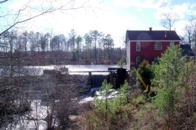 Armstrong's Mill on Hatcher's Run 2 miles downstream from the marker.. Click for full size. Armstrong's Mill on Hatcher's Run 2 miles downstream from the marker. image. Click for full size.