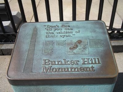 Bunker Hill Monument Marker image. Click for full size.