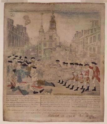 Paul Revere's Engraving of the Boston Massacre image. Click for full size.