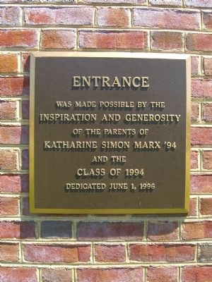 Hollins University Entrance Plaque image. Click for full size.