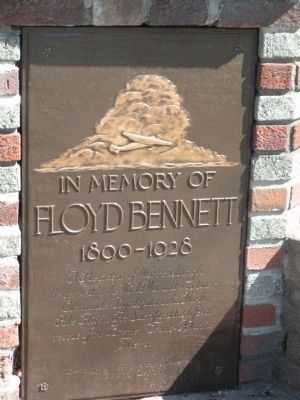 Floyd Bennett Memorial Marker. Click for full size. Floyd Bennett Memorial Marker image. Click for full size.