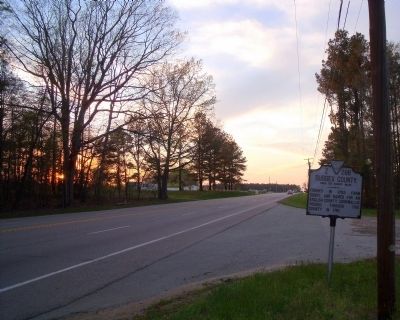 Sussex County / Southampton County Marker on US Rte 460 (facing west).. Click for full size. Sussex County / Southampton County Marker on US Rte 460 (facing west). image. Click for full size.