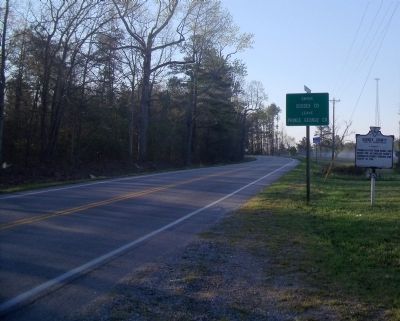 Prince George County / Sussex County Marker on Courtland Road (facing east). image. Click for full size.