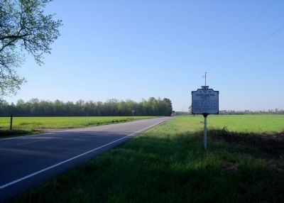 Southampton County / Sussex County Marker on Plank Rd (facing south). image. Click for full size.