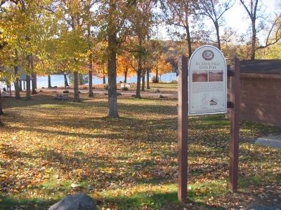 St. Croix Falls Lions Park and Marker image. Click for full size.