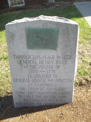 Gen. Henry Knox Trail Marker. Click for full size. Gen. Henry Knox Trail Marker image. Click for full size.