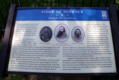 Siege of Suffolk CWT Marker image. Click for full size.