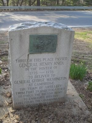 Gen. Henry Knox Trail Marker. Click for full size. Gen. Henry Knox Trail Marker image. Click for full size.