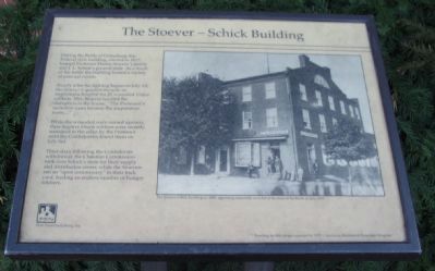 The Stoever - Schick Building Marker image. Click for full size.