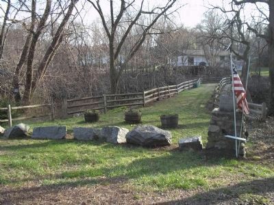 Marker at the Old Stone Bridge image. Click for full size.