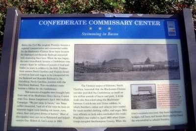 Confederate Commissary Center CWT Marker image. Click for full size.