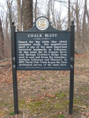 Chalk Bluff Marker image. Click for full size.