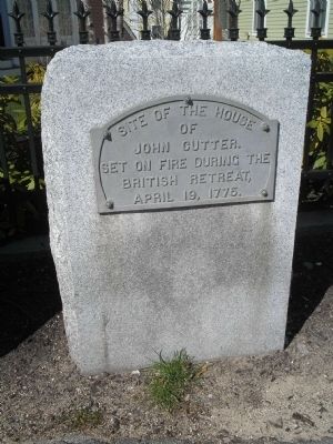 House of John Cutter Marker. Click for full size. House of John Cutter Marker image. Click for full size.