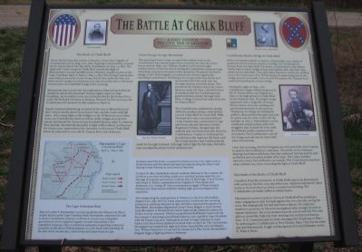 The Battle at Chalk Bluff Marker image. Click for full size.