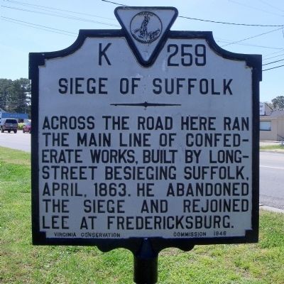 Siege of Suffolk Marker image. Click for full size.