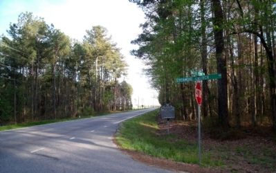William Mahone's Birthplace Marker on US Rte 258 (facing south). image. Click for full size.