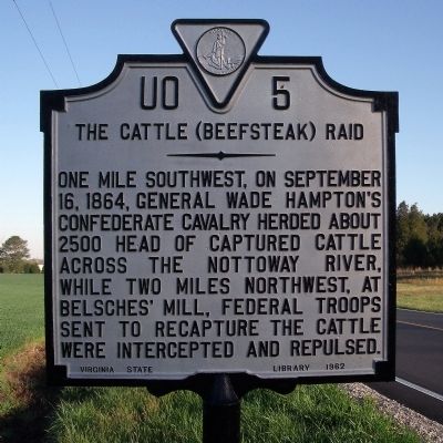 The Cattle (Beefsteak) Raid Marker image. Click for full size.