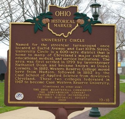 University Circle Marker image. Click for full size.