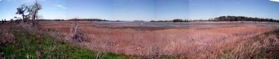View of Nansemond River from Fort Huger. Click for full size. View of Nansemond River from Fort Huger image. Click for full size.