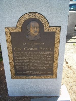 Gen. Casimir Pulaski Marker image. Click for full size.