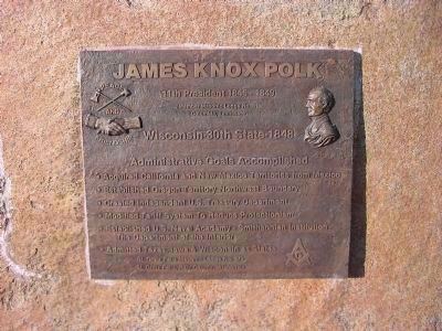 Nearby James Knox Polk Marker image. Click for full size.