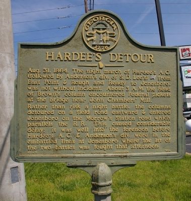 Hardees Detour Marker image. Click for full size.