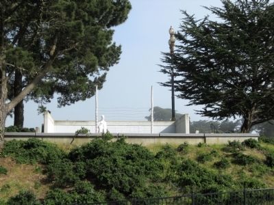 The Holocaust Memorial - Seen from El Camino del Mar image. Click for full size.