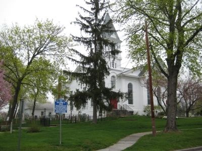 Gen. George W. Taylor Marker in front of Clinton Presbyterian Church. Click for full size. Gen. George W. Taylor Marker in front of Clinton Presbyterian Church image. Click for full size.