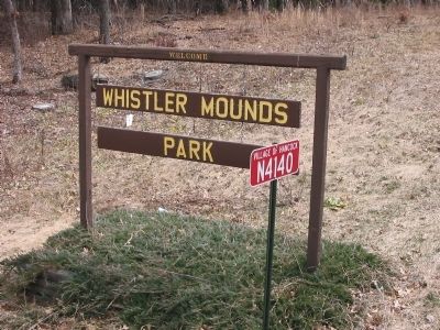 Whistler Mounds Park Sign image. Click for full size.