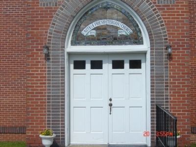 G.W. Long Memorial Presbyterian Church Door image. Click for full size.