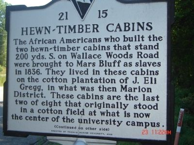 Hewn-Timber Cabins Marker image. Click for full size.