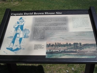 Captain David Brown House Site Marker image. Click for full size.