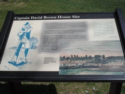 Captain David Brown House Site Marker. Click for full size. Captain David Brown House Site Marker image. Click for full size.