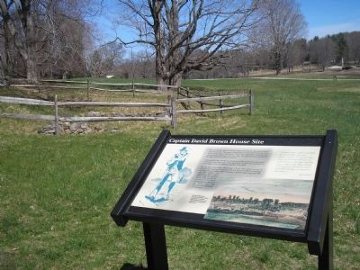 Captain David Brown House Site Marker. Click for full size. Captain David Brown House Site Marker image. Click for full size.