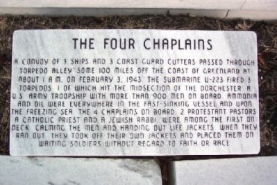 The Four Chaplains Marker image. Click for full size.