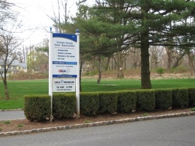 Entrance to USGA on Far Hills Rd.. Click for full size. Entrance to USGA on Far Hills Rd. image. Click for full size.