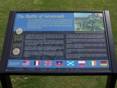 The Battle of Savannah Marker (west) image. Click for full size.