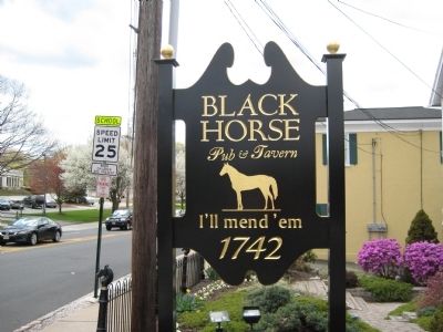 Black Horse Inn Roadside Sign image. Click for full size.