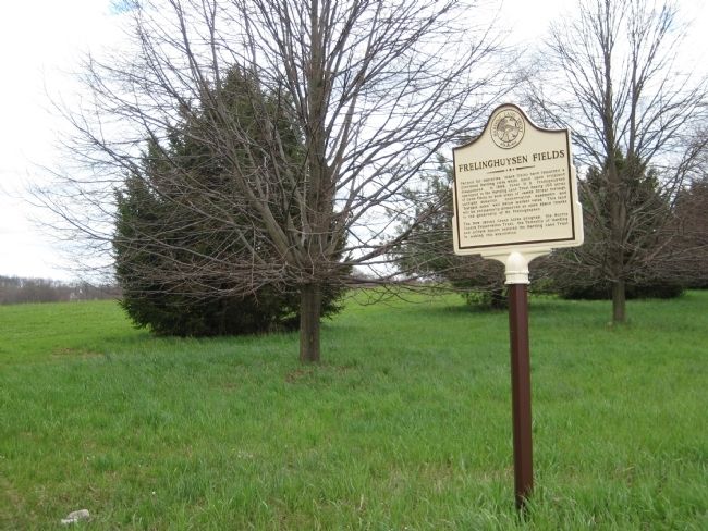 Frelinghuysen Fields Marker. Click for full size. Frelinghuysen Fields Marker image. Click for full size.