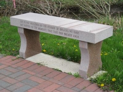 Morris Township 9-11 Memorial Bench image. Click for full size.