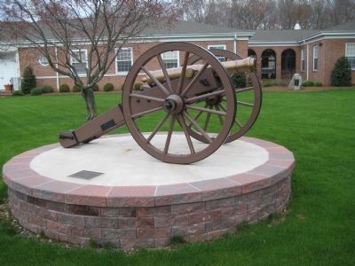 Revolutionary War Cannon by Morris Township Veterans Monument. Click for full size. Revolutionary War Cannon by Morris Township Veterans Monument image. Click for full size.