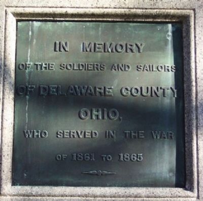 Delaware County Civil War Memorial image. Click for full size.