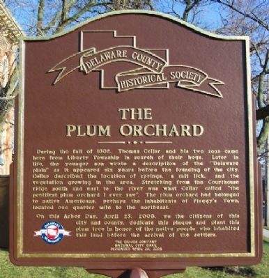 The Plum Orchard Marker (Side B). Click for full size. The Plum Orchard Marker (Side B) image. Click for full size.
