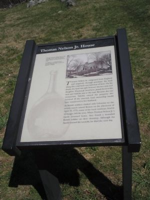 Thomas Nelson Jr. House Marker. Click for full size. Thomas Nelson Jr. House Marker image. Click for full size.